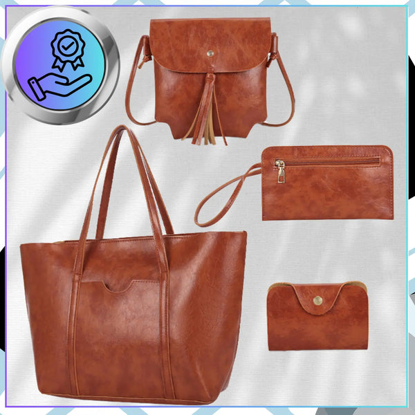 Moteriška odinė rankinė BAD&BAGS, ruda