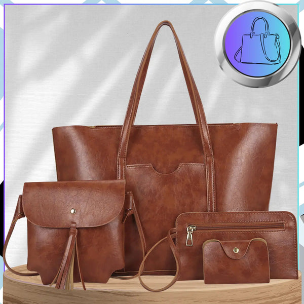 Moteriška odinė rankinė BAD&BAGS, ruda