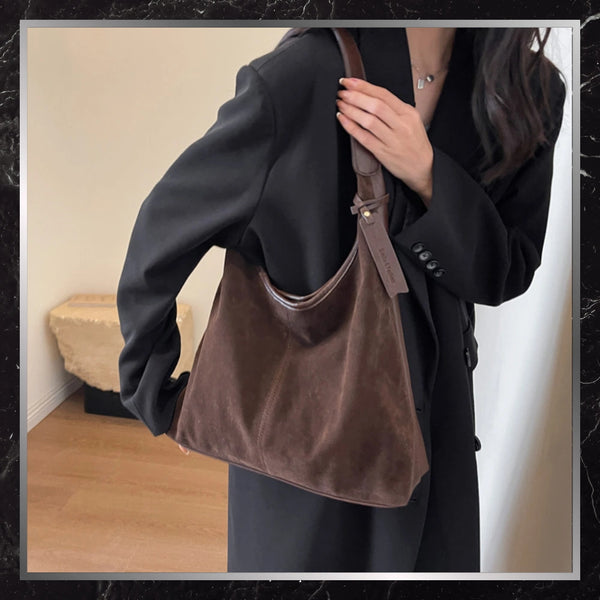 Moteriška rankinė BAD&BAGS, ruda eko oda