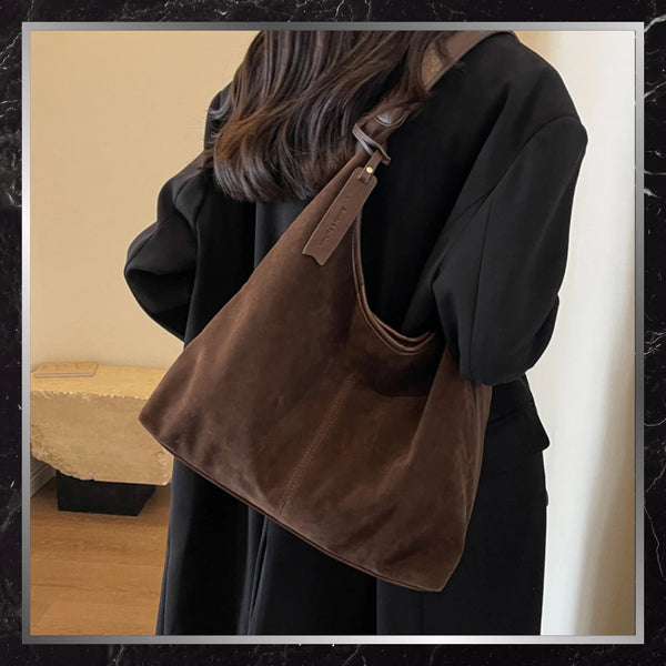 Moteriška rankinė BAD&BAGS, ruda eko oda