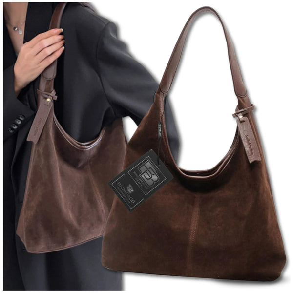 Moteriška rankinė BAD&BAGS, ruda eko oda