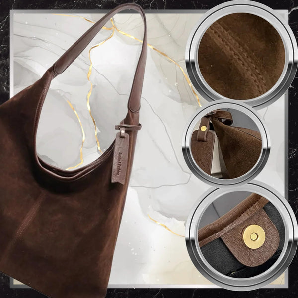 Moteriška rankinė BAD&BAGS, ruda eko oda