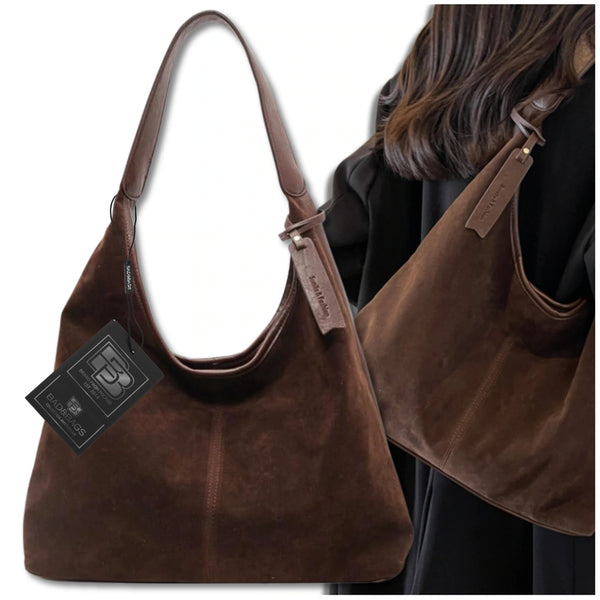 Moteriška rankinė BAD&BAGS, ruda eko oda