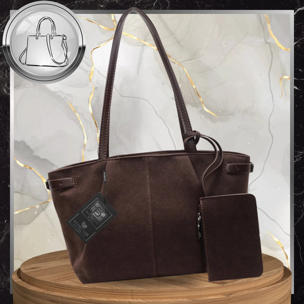 Moteriška rankinė, ruda eko oda