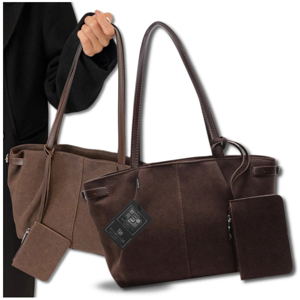 Moteriška rankinė, ruda eko oda