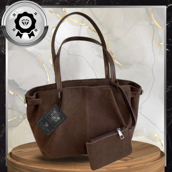 Moteriška rankinė, ruda eko oda