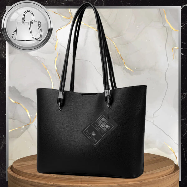 Moteriška odinė rankinė BAD&BAGS, juoda N500