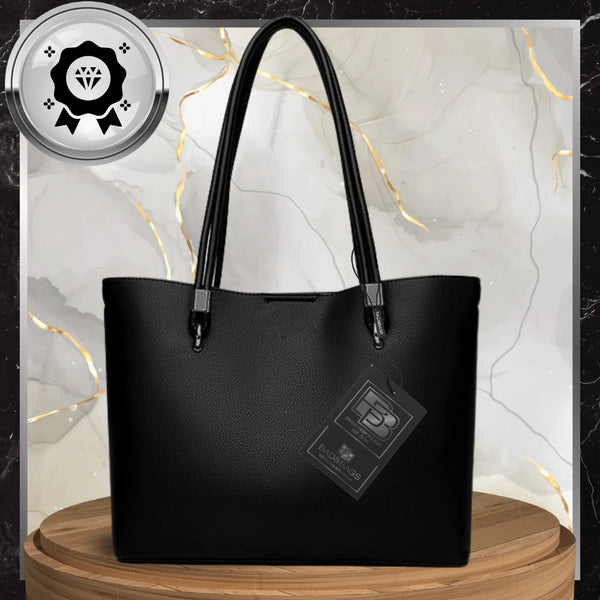 Moteriška odinė rankinė BAD&BAGS, juoda N500