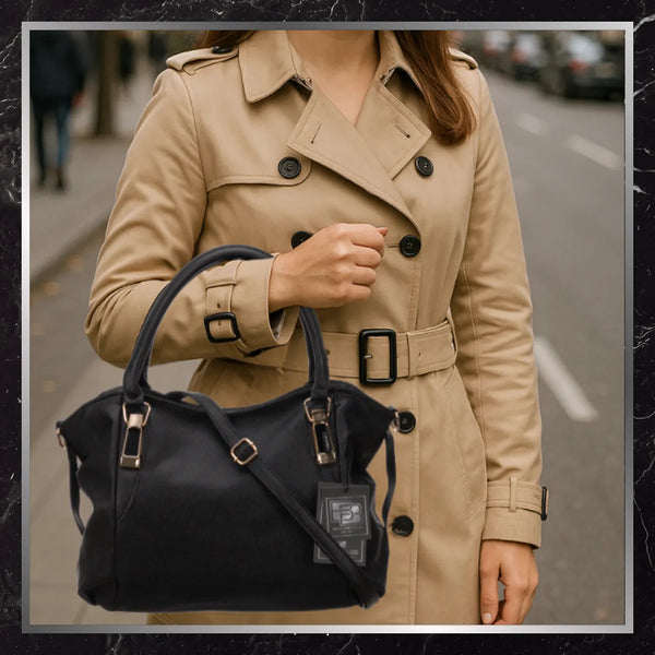 Moteriška rankinė BAD&BAGS, juoda, eko oda