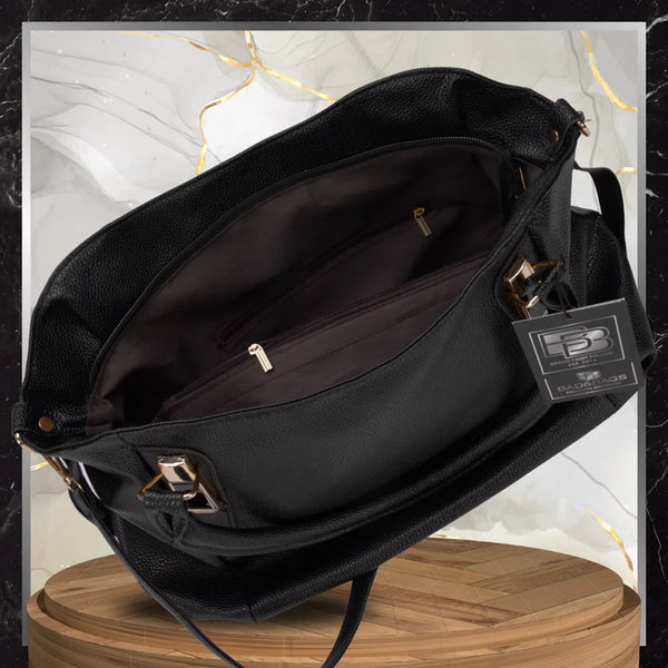 Moteriška rankinė BAD&BAGS, juoda, eko oda