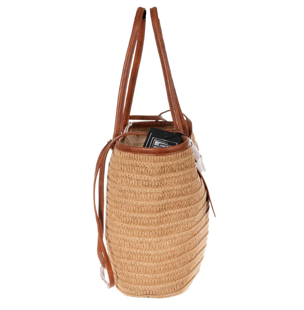 Moteriška šiaudinė rankinė BAD&BAGS, didelė