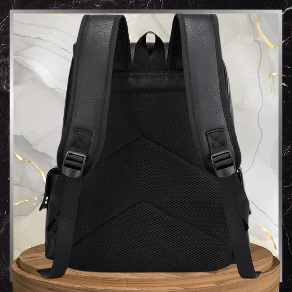 Odinė kuprinė, juoda