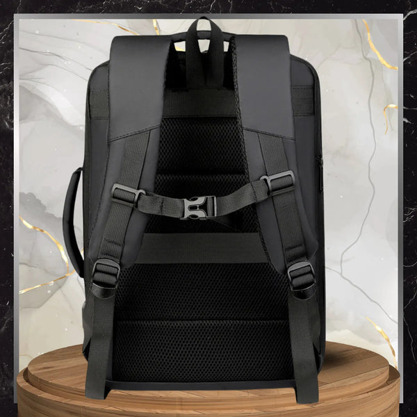 Kelioninė kuprinė, juoda, su USB jungtimi N487