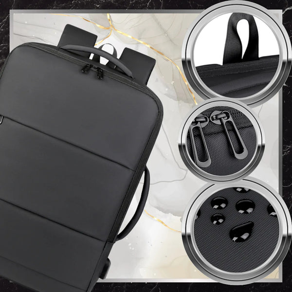 Kelioninė kuprinė, juoda, su USB jungtimi N487