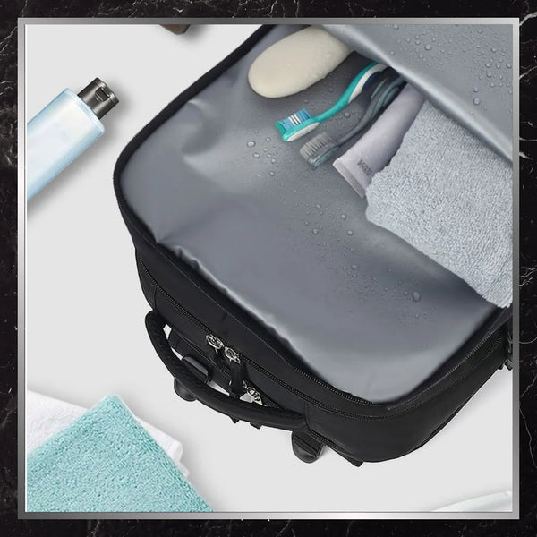 Kelioninė kuprinė BAD&BAGS, juoda, su USB, vandeniui atspari