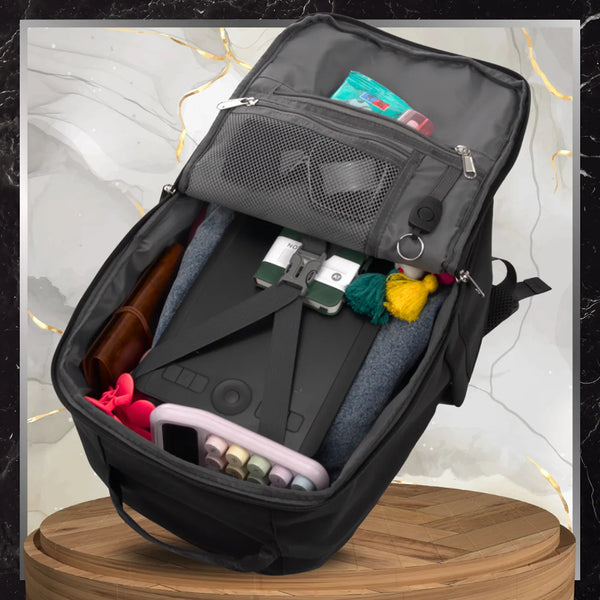 Kelioninė kuprinė BAD&BAGS, juoda, vandeniui atspari