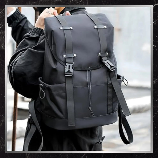 Kelioninė kuprinė BAD&BAGS, juoda, vandeniui atspari N488