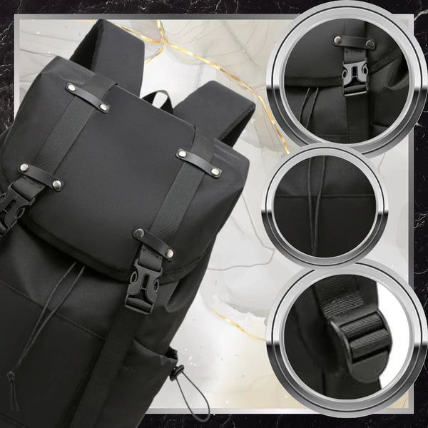 Kelioninė kuprinė BAD&BAGS, juoda, vandeniui atspari N488