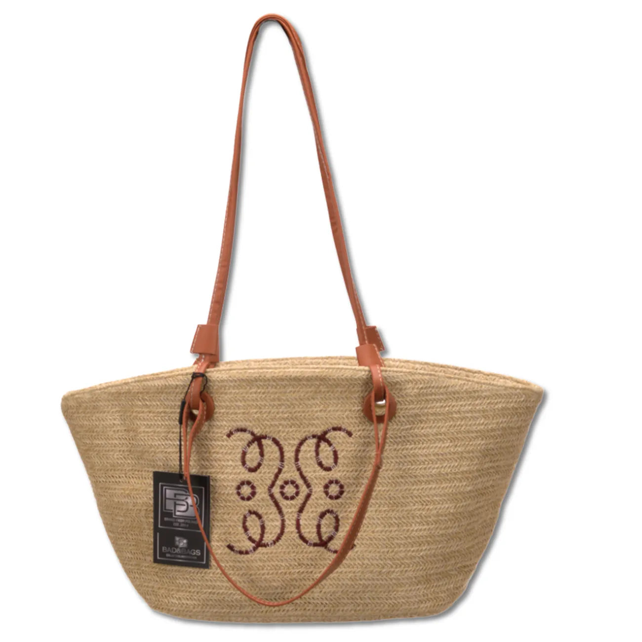 Moteriška šiaudinė rankinė BAD&BAGS, didelė N484