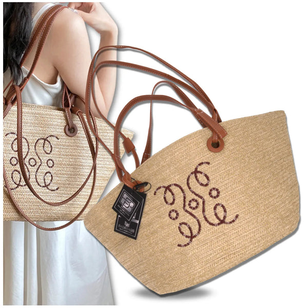 Moteriška šiaudinė rankinė BAD&BAGS, didelė N484