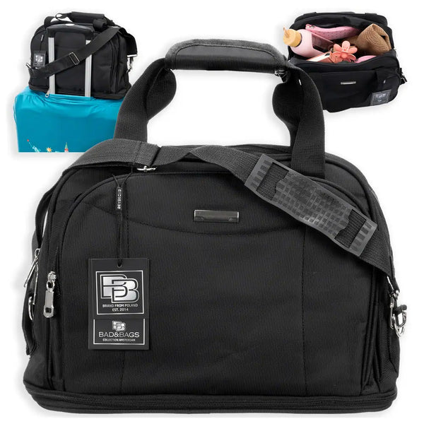 Kelioninis krepšys BAD&BAGS, juodas N497