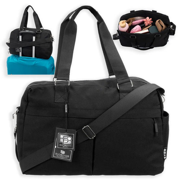 Kelioninė rankinė BAD&BAGS, juoda, kelioninė