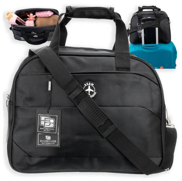 Kelioninė rankinė BAD&BAGS, juoda, kelioninė N498