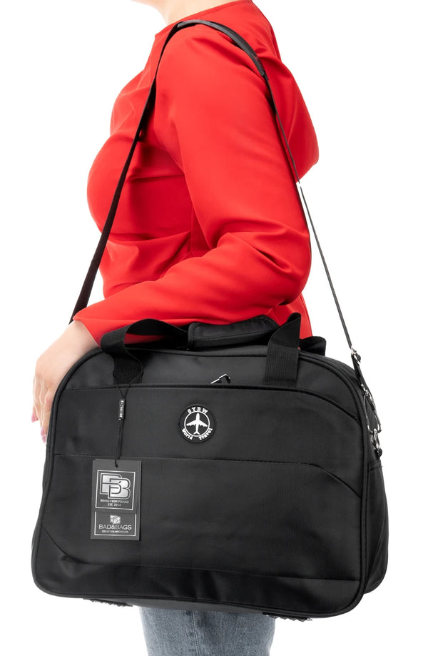 Kelioninė rankinė BAD&BAGS, juoda, kelioninė N498