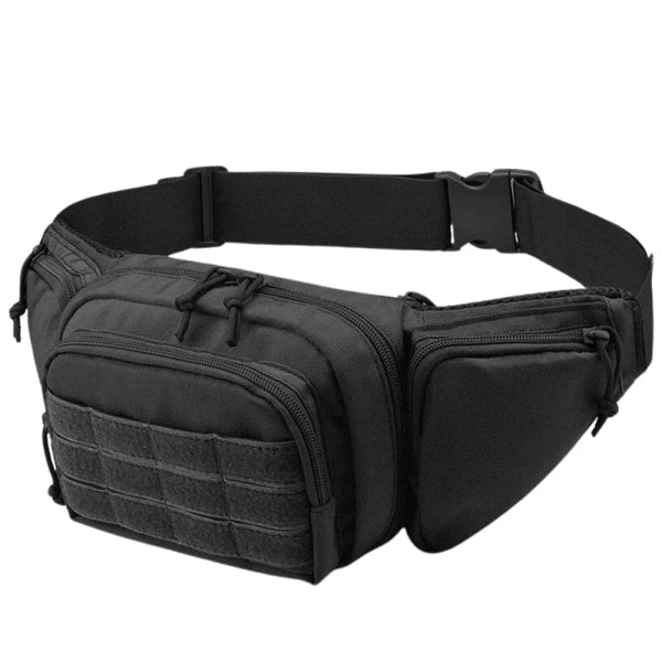 Vyriška taktinė juosmens rankinė, krepšys T28, juoda