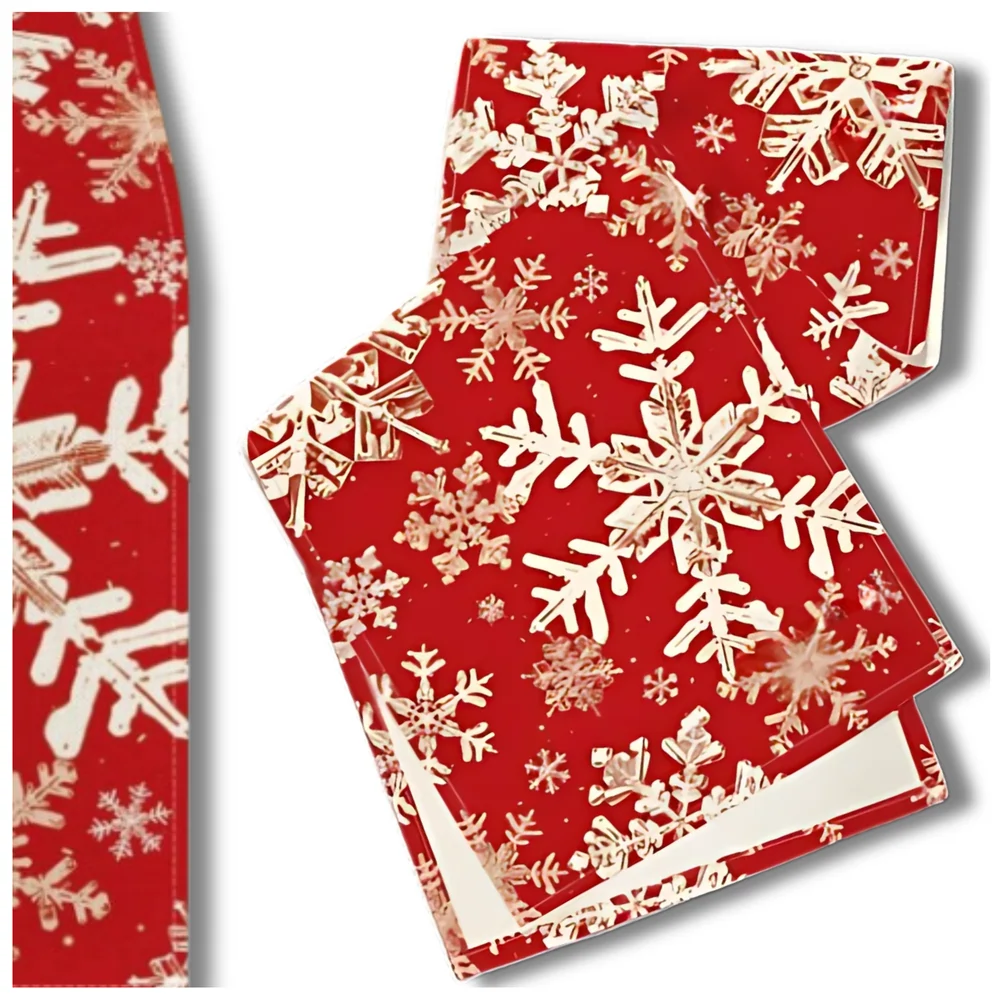 Kalėdinė staltiesė L6, raudona N363