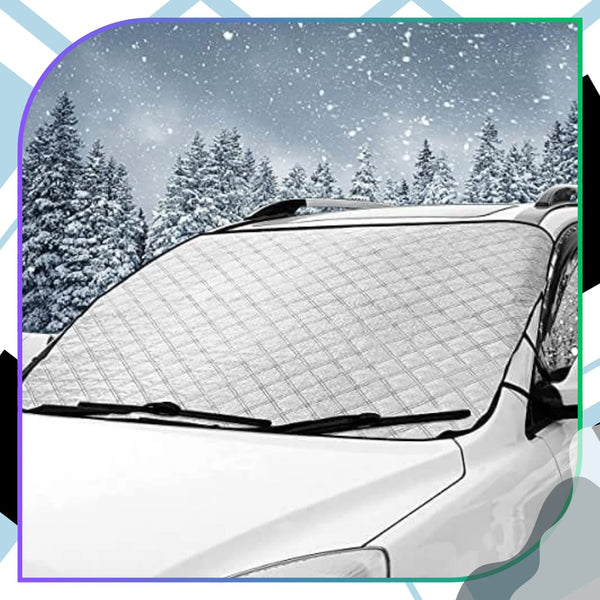 Automobilio priekinio stiklo apsauga nuo šalčio