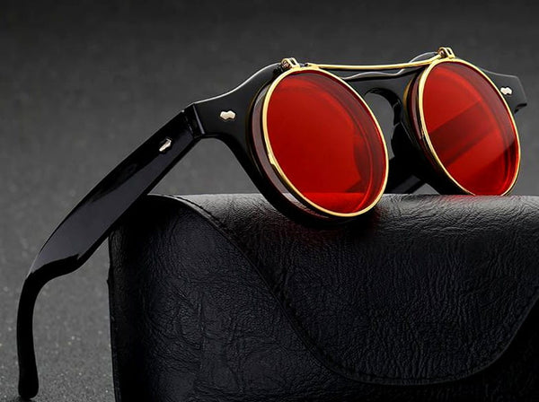 Akiniai nuo saulės, apvalūs, retro stilius