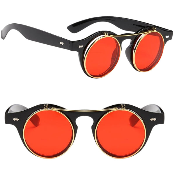 Akiniai nuo saulės, apvalūs, retro stilius