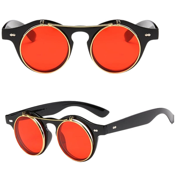 Akiniai nuo saulės, apvalūs, retro stilius