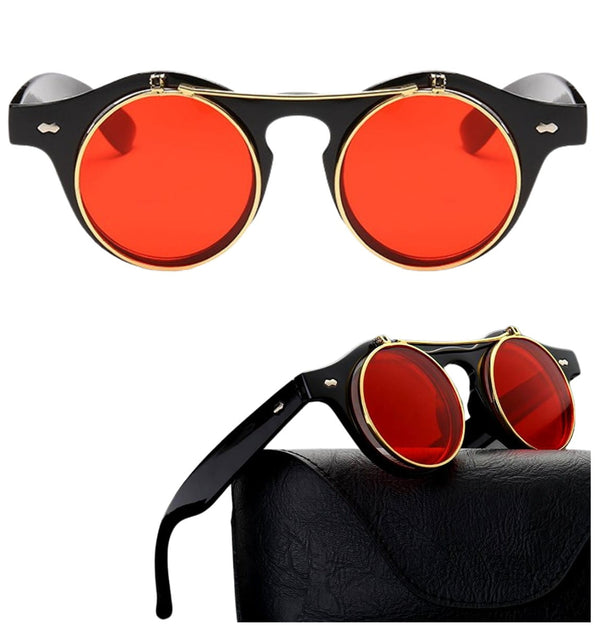 Akiniai nuo saulės, apvalūs, retro stilius