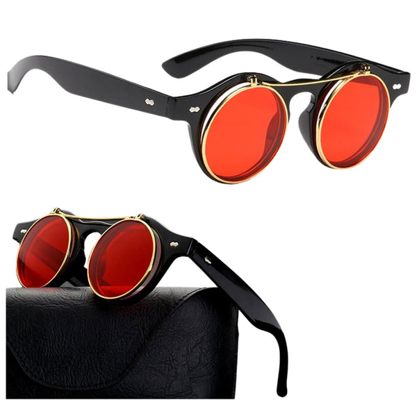 Akiniai nuo saulės, apvalūs, retro stilius