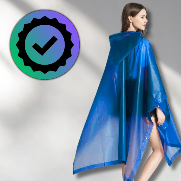 Apsiaustas nuo lietaus C12, mėlynas