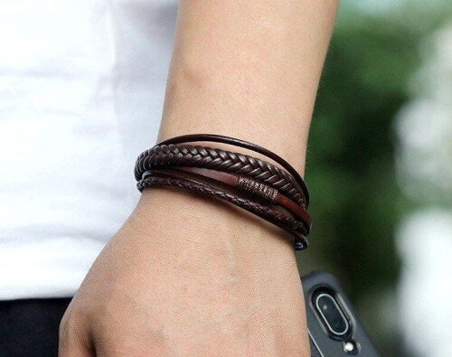 Apyrankė vyrams V110 tamsiai ruda A31