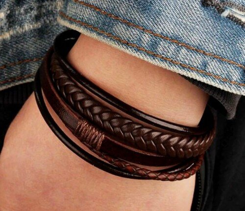 Apyrankė vyrams V110 tamsiai ruda A31