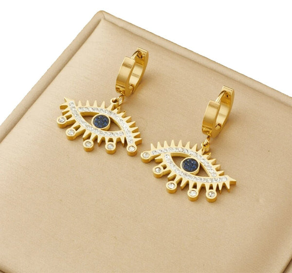 Auskarai moterims A12, auksinės spalvos