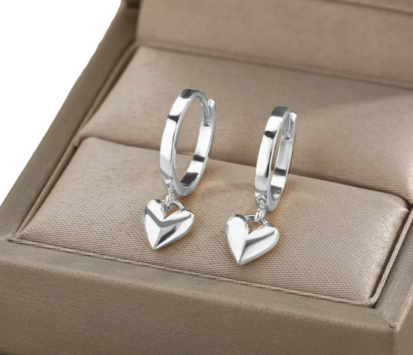 Auskarai moterims A55, sidabro spalvos