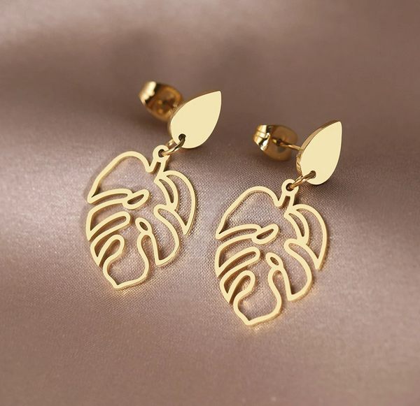 Auskarai moterims A56, aukso spalvos