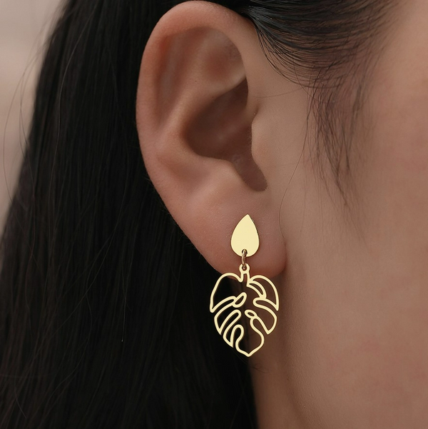 Auskarai moterims A56, aukso spalvos