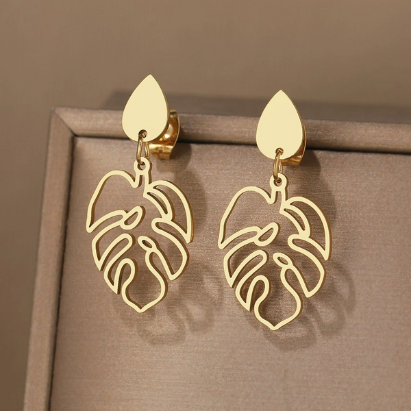 Auskarai moterims A56, aukso spalvos