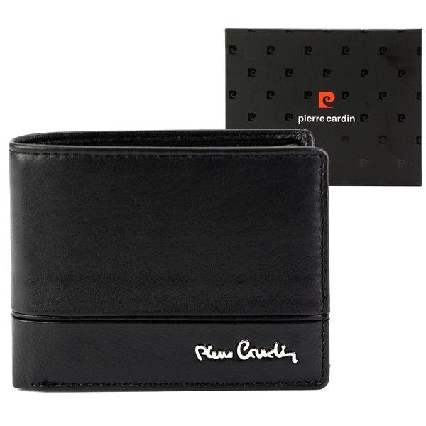 Pierre Cardin YS605 323 juoda odinė piniginė czarny