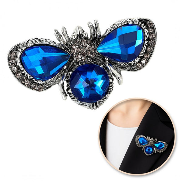 Dekoratyvinė sagė „Mėlynas vabzdys“ (BZ223)