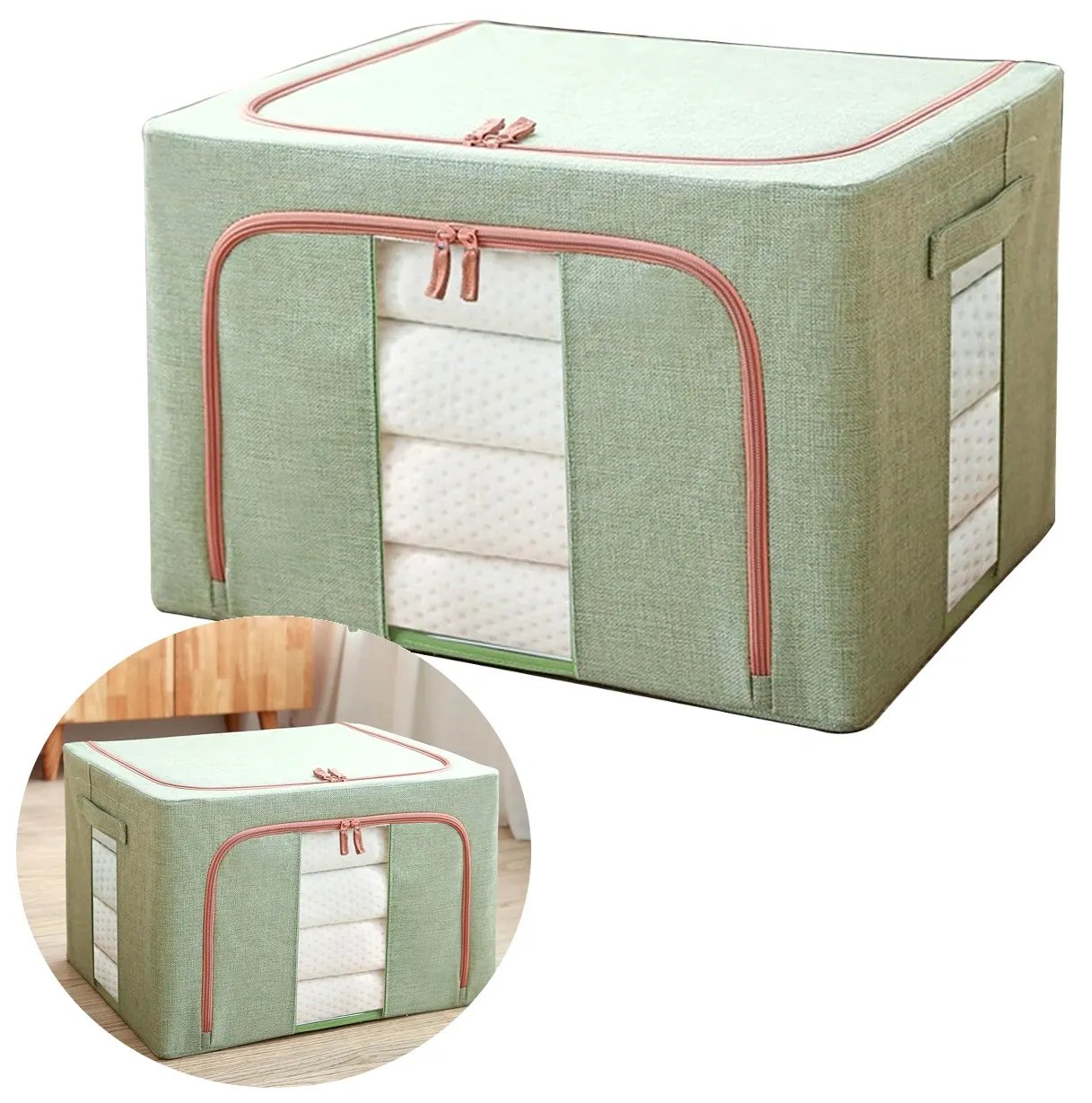 Patalynės dėklas 50 cm x 40 cm x 33 cm F18 žalias