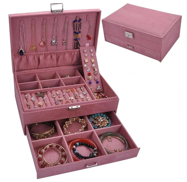 Dėžutė papuošalams EG132 rožinė