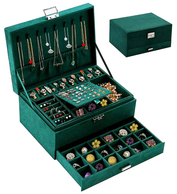 Dėžutė papuošalams EG132 žalia