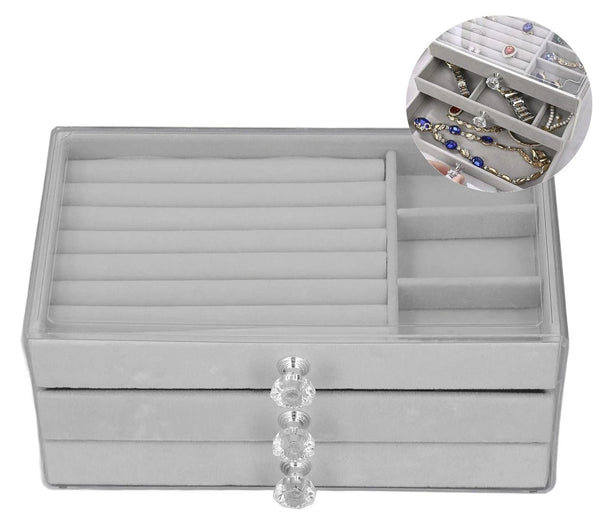 Dėžutė papuošalams SX130 pilka